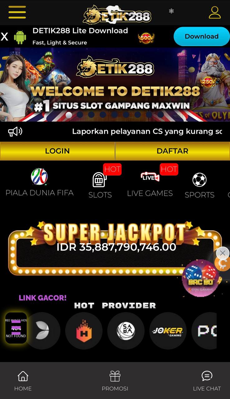 Preview halaman utama DETIK288