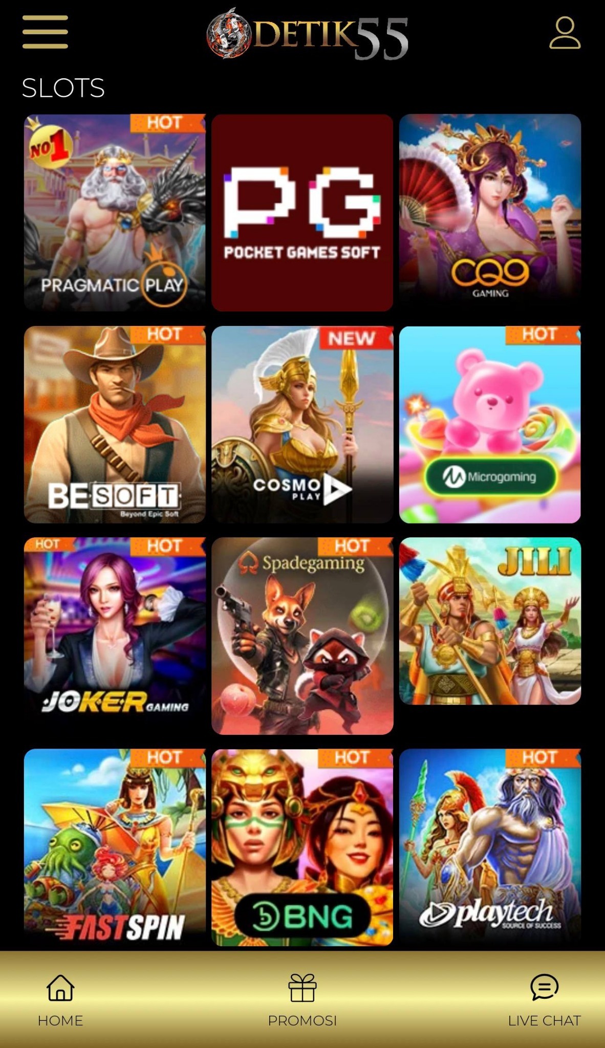 Preview slots DETIK55